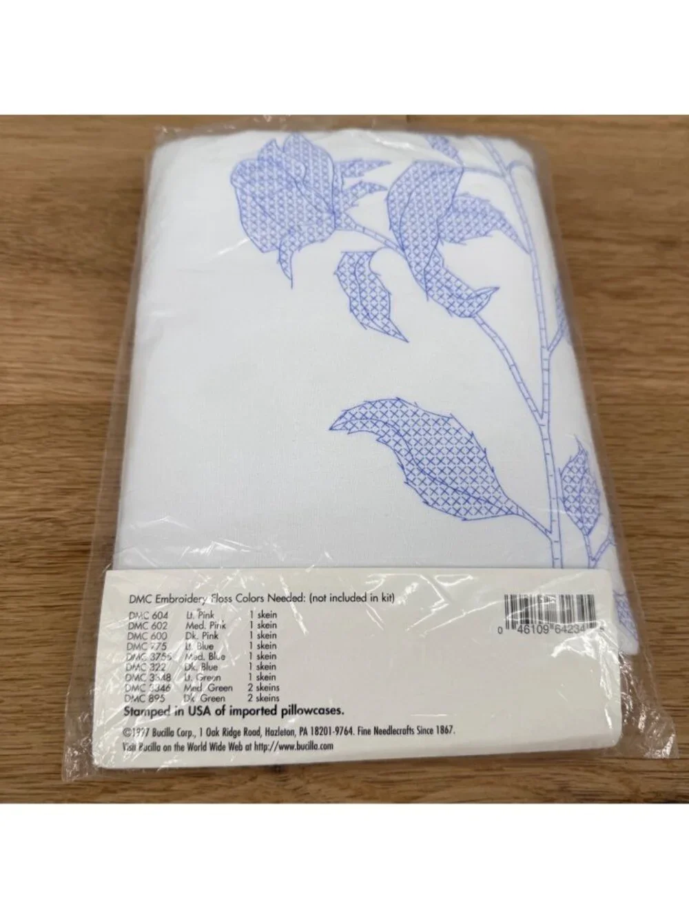Bucilla VTG Roses Pillowcase Pair Stamped Cross Stitch Kit 64234 Special Edition